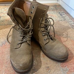 FRYE Suede Tan Boots